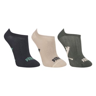 Kit Meia Sapatilha Puma Esportiva C/ 3 Pares Masculina