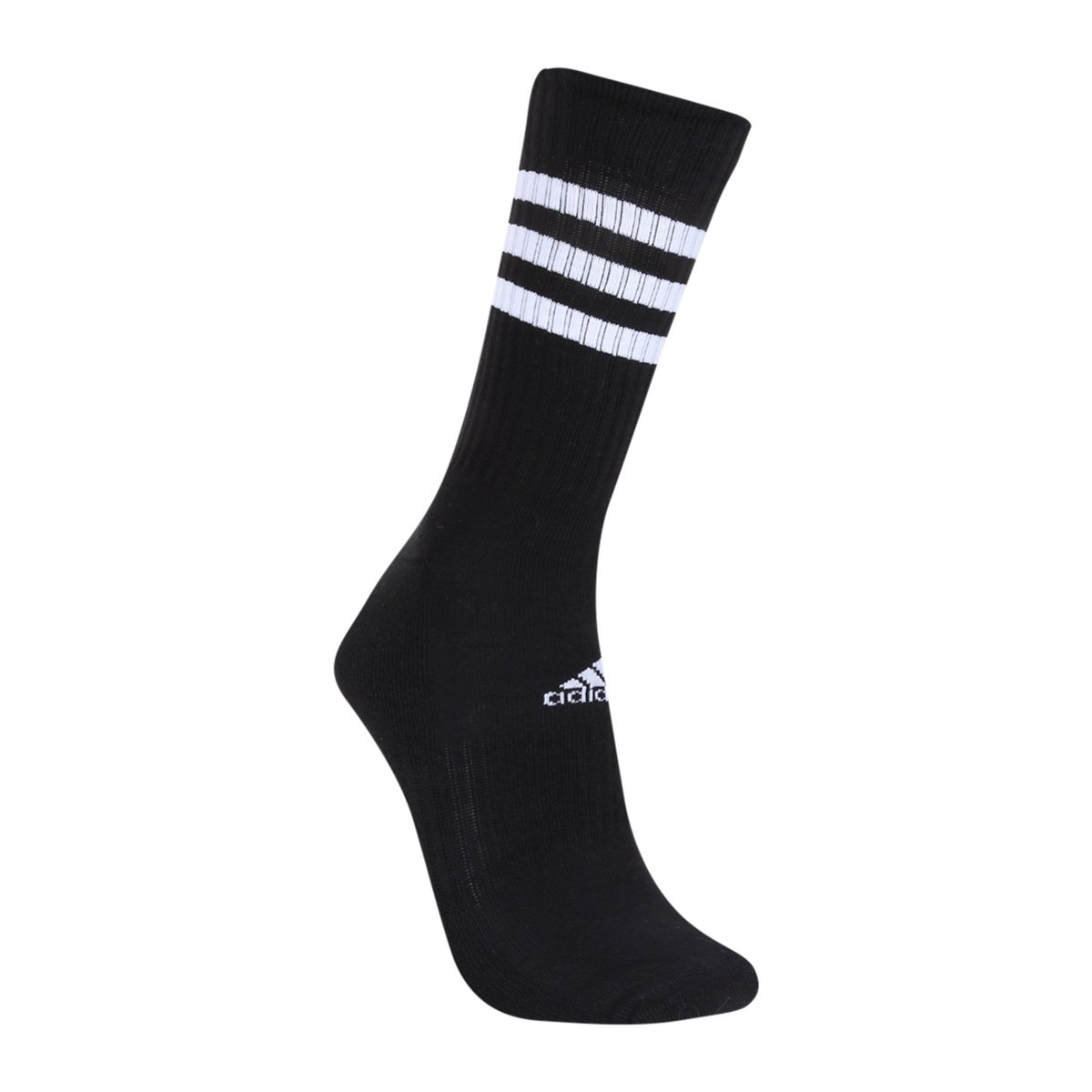 meia adidas cano alto listrada