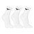 Kit Meias Cano Médio Mizuno Basic 3 Pares - Branco+Preto