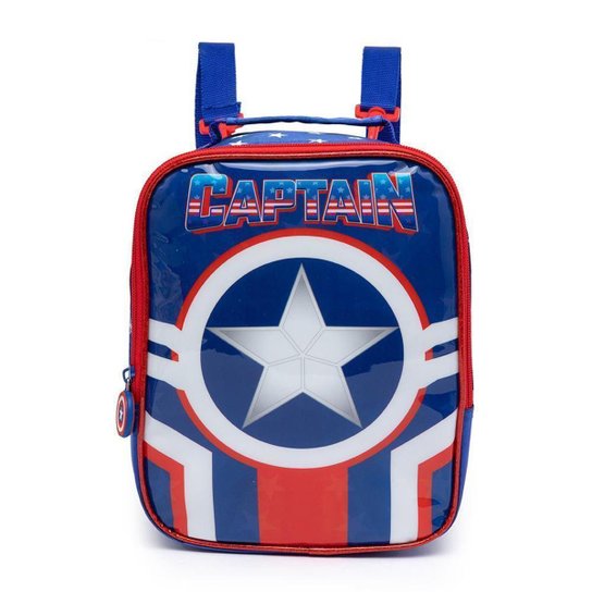 Kit Mochila Escolar Infantil Lancheira Térmica Estojo Menino