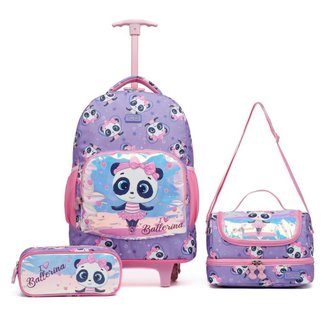 Kit Mochila Escolar Lancheira Infantil Estojo Resistente Yupe