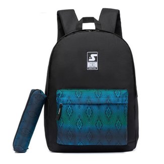 Kit Mochila Escolar Spector Reforçada Com Estojo Organizador 17 Litros