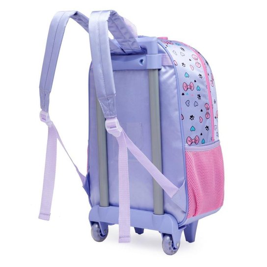 Kit Mochila Infantil Espaçosa Resistente Escolar