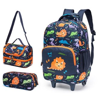 Kit Mochila Menina Spector Escolar Pandinha De Rodinhas Infantil Espaçosa Lancheira Estojo