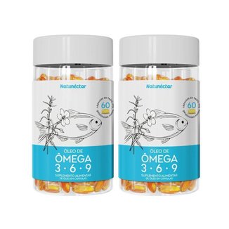 Kit Óleo De Ômega 3-6-9 Natunectar - 2 Unid (120 Cápsulas)