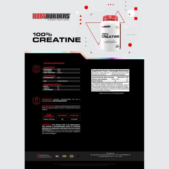 Kit Optimum Isolate Whey Protein 2kg + 2x Creatina 100g + 2x Glutamina 300g - Bodybuilders