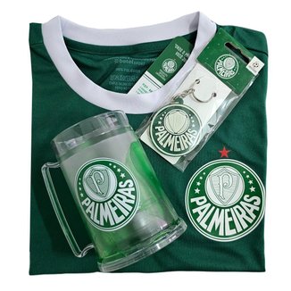 Kit Palmeiras Oficial Camisa 1914 + Caneca + Chaveiro - Masculino