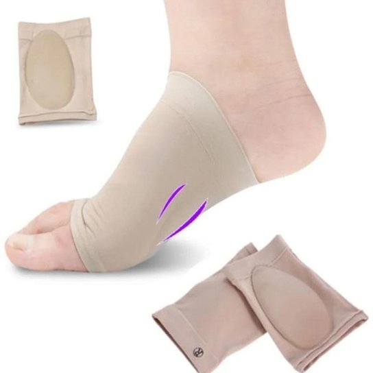 Kit Par Palmilha Plantar Ortopédica Dor Calcanhar Pés