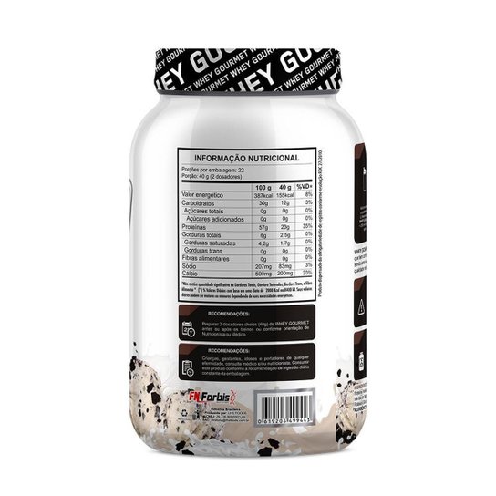 Kit Pote + Refil Whey Protein Gourmet - FN Forbis Nutrition