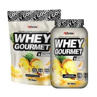 Kit Pote + Refil Whey Protein Gourmet - FN Forbis Nutrition