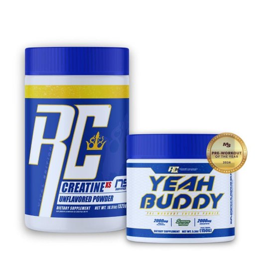 Kit Pré Treino Yeah Buddy 150g+ Creatina 525g Ronnie Coleman