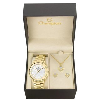 Kit Relógio Champion Feminino Diva - CN29687W