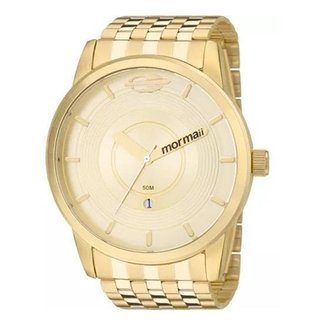 Kit Relógio Mormaii Masculino Sunset Dourado - MOPC32AI/4D