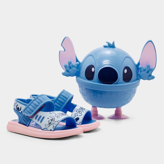 Kit Sandália Infantil Grendene + Lancheira Infantil Disney Menina