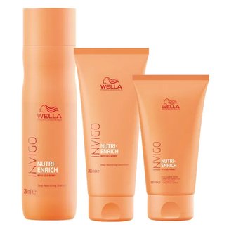 Kit Shampoo + Condicionador + Creme Wella Professionals Invigo Nutri-Enrich