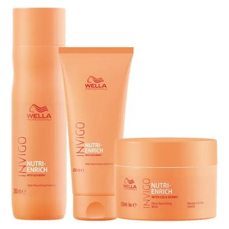 Kit Shampoo + Condicionador + Máscara Wella Professionals Invigo Nutri-Enrich