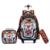 Kit Swissport Mochila De Rodinhas Tubarão Escolar Lancheira Estojo Espaçosa - Preto+Laranja