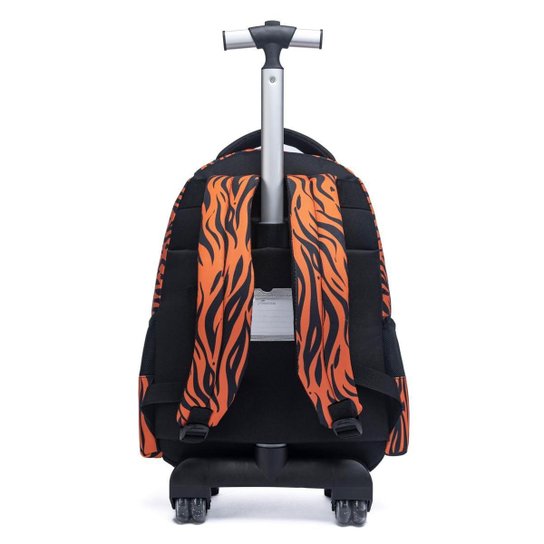 Kit Swissport Mochila De Rodinhas Tubarão Escolar Lancheira Estojo Espaçosa