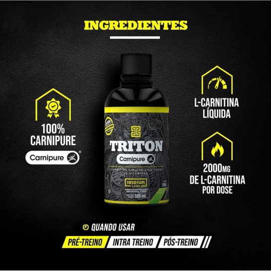 Kit Triton L-Carnitina + Creatina Atlas + Galão 1,5L