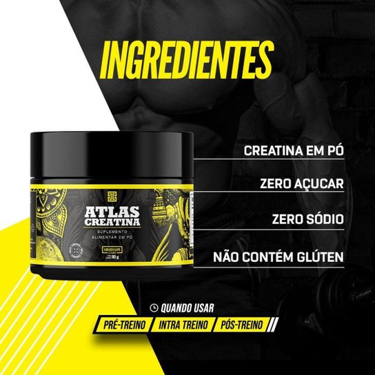 Kit Triton L-Carnitina + Creatina Atlas + Galão 1,5L
