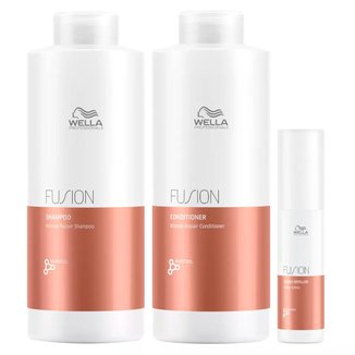 Kit Wella Professionals Fusion Shampoo + Condicionador + Tratamento