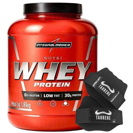 Kit Whey Isolado Conc Cookies 1.8Kg Luva - Integralmedica