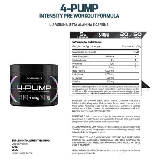 Kit Whey Muscle 900g+Waxy Maize 800g+4-Pump 100g+Creatina 100g+Bcaa 100g+Coquet 700ml-Xpro Nutrition