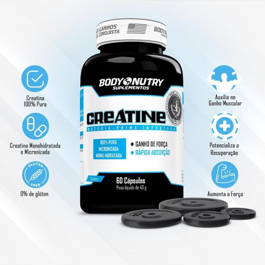 Kit Whey Pro 900g Body Nutry Creatina 60 Cáps BCAA 50 Cáps Coqueteleira 600ml