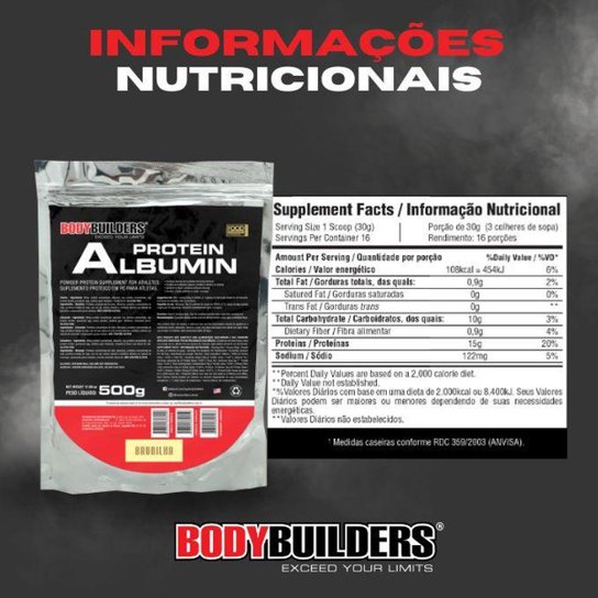 Kit Whey Waxy Whey 900g + Creatina 100g + Albumina 500g - Bodybuilders