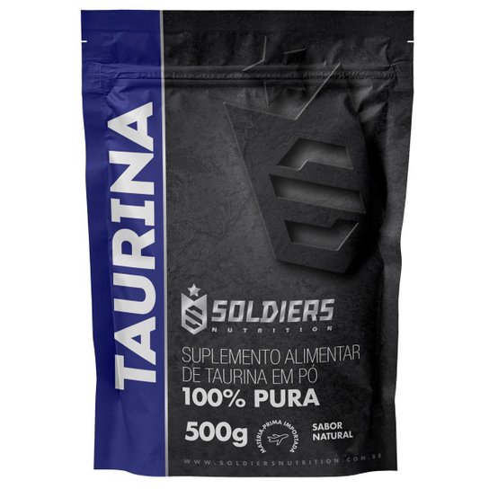 Kit: Leucina 500g + Taurina 500g + Vitamina C Em Pó 500g - 100% Puro Importado - Soldiers Nutrition