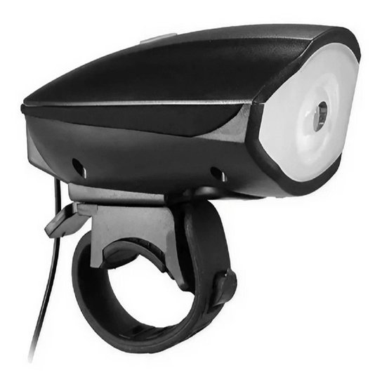 Lanterna Farol Para Bike Buzina Recarregável Usb 250 Lumens