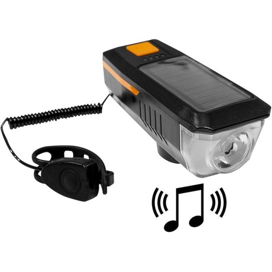 Lanterna Led com Buzina carregamento solar ou USB CL-17
