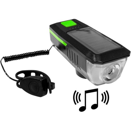 Lanterna Led com Buzina carregamento solar ou USB CL-17