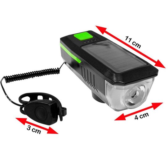 Lanterna Led com Buzina carregamento solar ou USB  CL-17