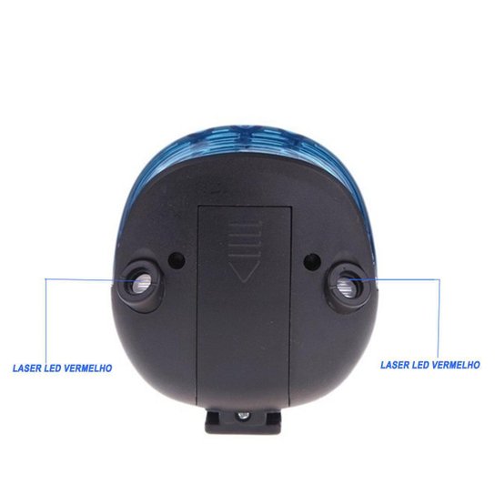 Lanterna traseira de Bike Gold Sports Led Clear Vision Laser Tail Light