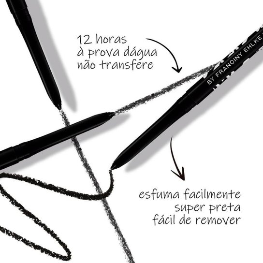 Lapiseira Retrátil Fran by Franciny Ehlke Pull Pencil Black