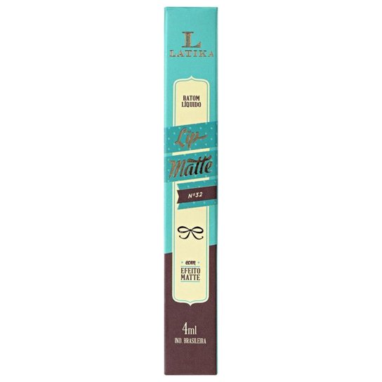 Latika Lip Matte Nude Nº 32 - Batom Líquido 4ml