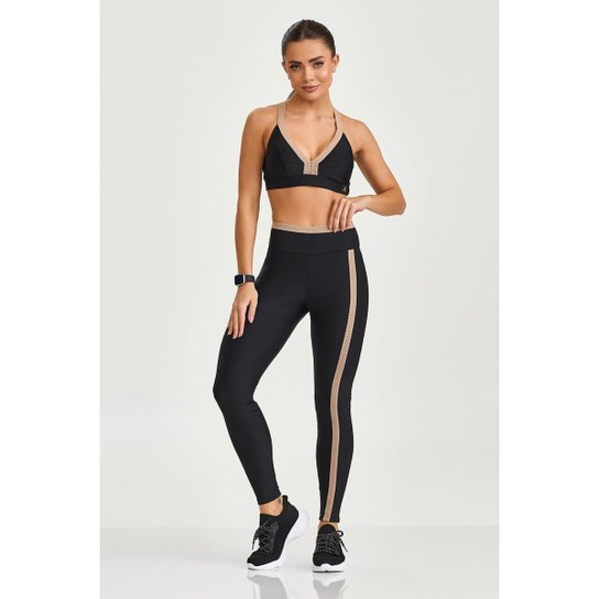 Legging Empina Bumbum Atlanta com Elastico Canelado Cajubrasil