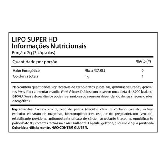 Lipo Super HD - 30 Cáps - Cell Force