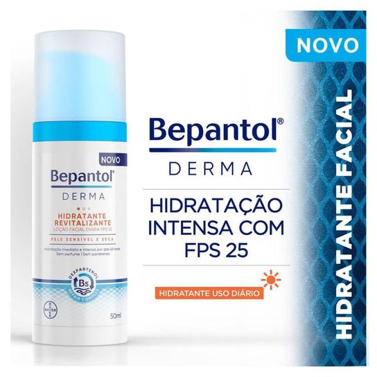 Loção Facial Revitalizante Bepantol Derma FPS25 50ml