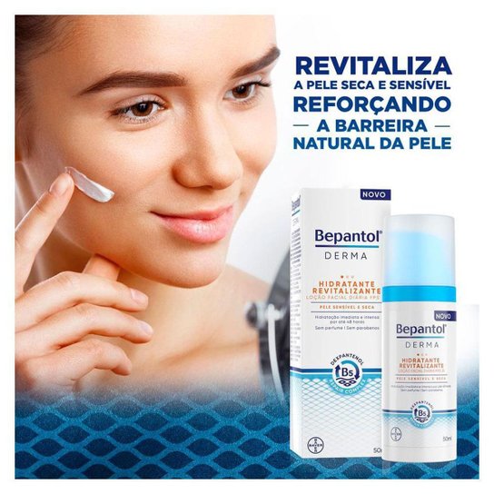 Loção Facial Revitalizante Bepantol Derma FPS25 50ml