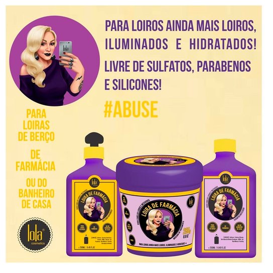 Lola Cosmetics Loira de Farmácia - Shampoo Matizador 250ml