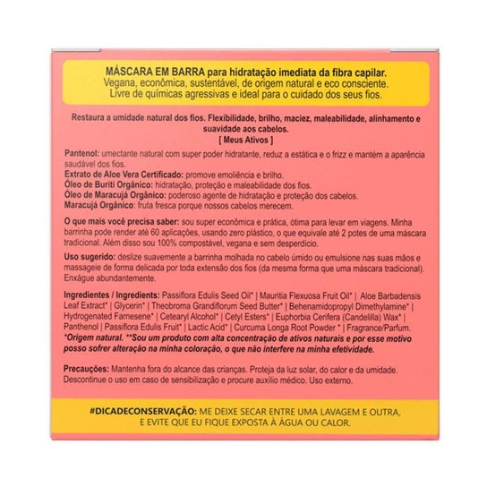 Lola Cosmetics Máscara em Barra Hidratação 65g