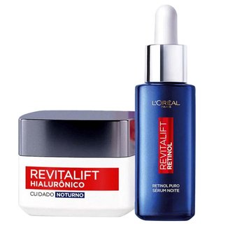 L’Oréal Paris Revitalift Kit – Sérum Facial Antirrugas Noturno Retinol 30ml + Creme Facial Anti-Idad