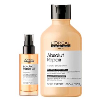 L'Oréal Professionnel Absolut Repair Kit Shampoo + Óleo Kit