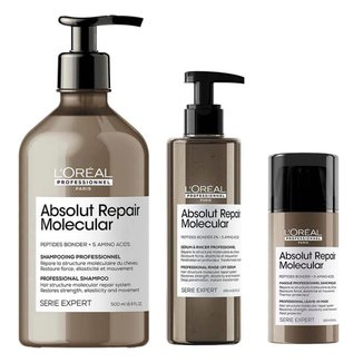 L'Oreal Professionnel Absolut Repair Molecular Kit – Leave-in + Sérum + Shampoo Kit
