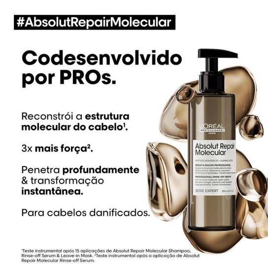 L'Oréal Professionnel Absolut Repair Molecular Sérum com enxágue 250ml
