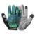Luva Bike Poker Antishock Dedo Longo Motion-Preto/Verde-G(Br) - Verde