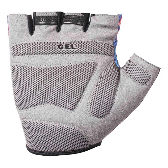 Luva Bike Poker Antishock Gel Swift - Preto/Rosa/Roxo - G (Br)