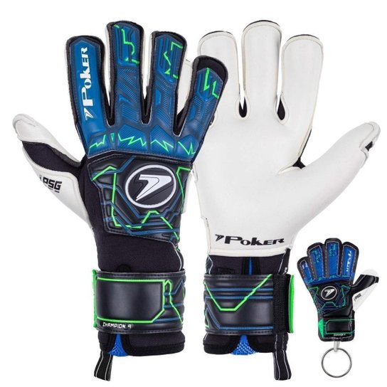 Luva de Goleiro Poker Champion 9 Profissional Futebol de Campo